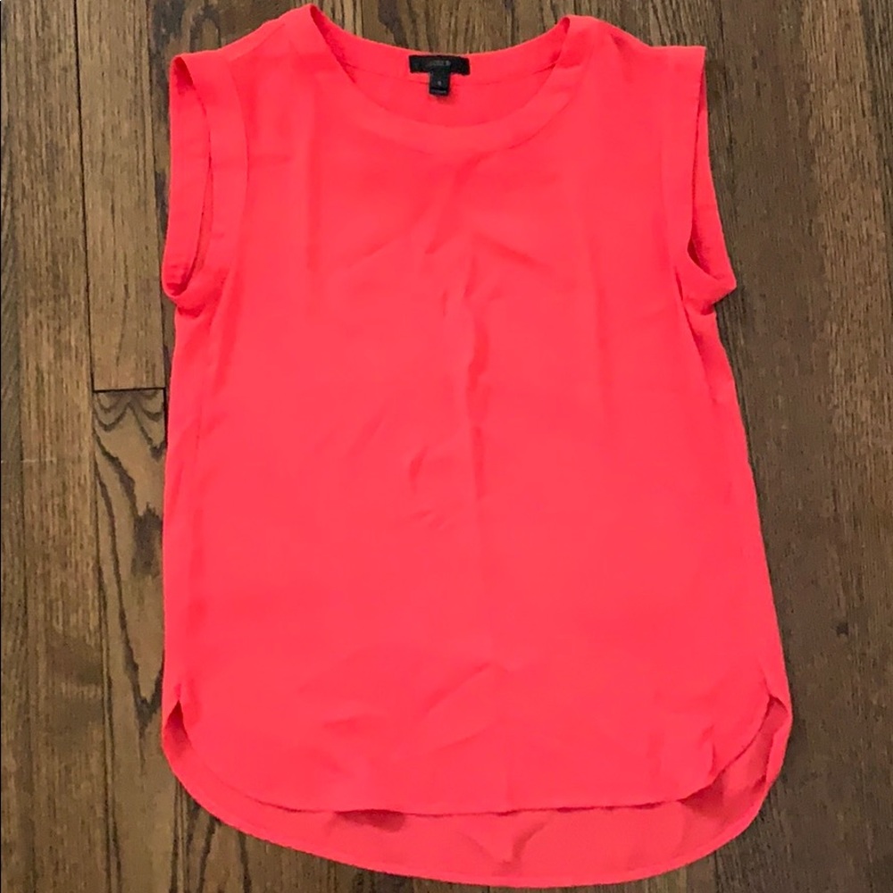 Jcrew coral blouse
